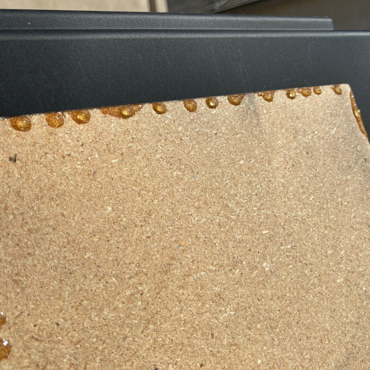 Burgundy Gold - Resin Coated Chess Board