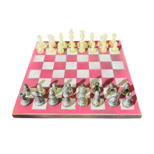 Dirty Pink - Painted Chess Set