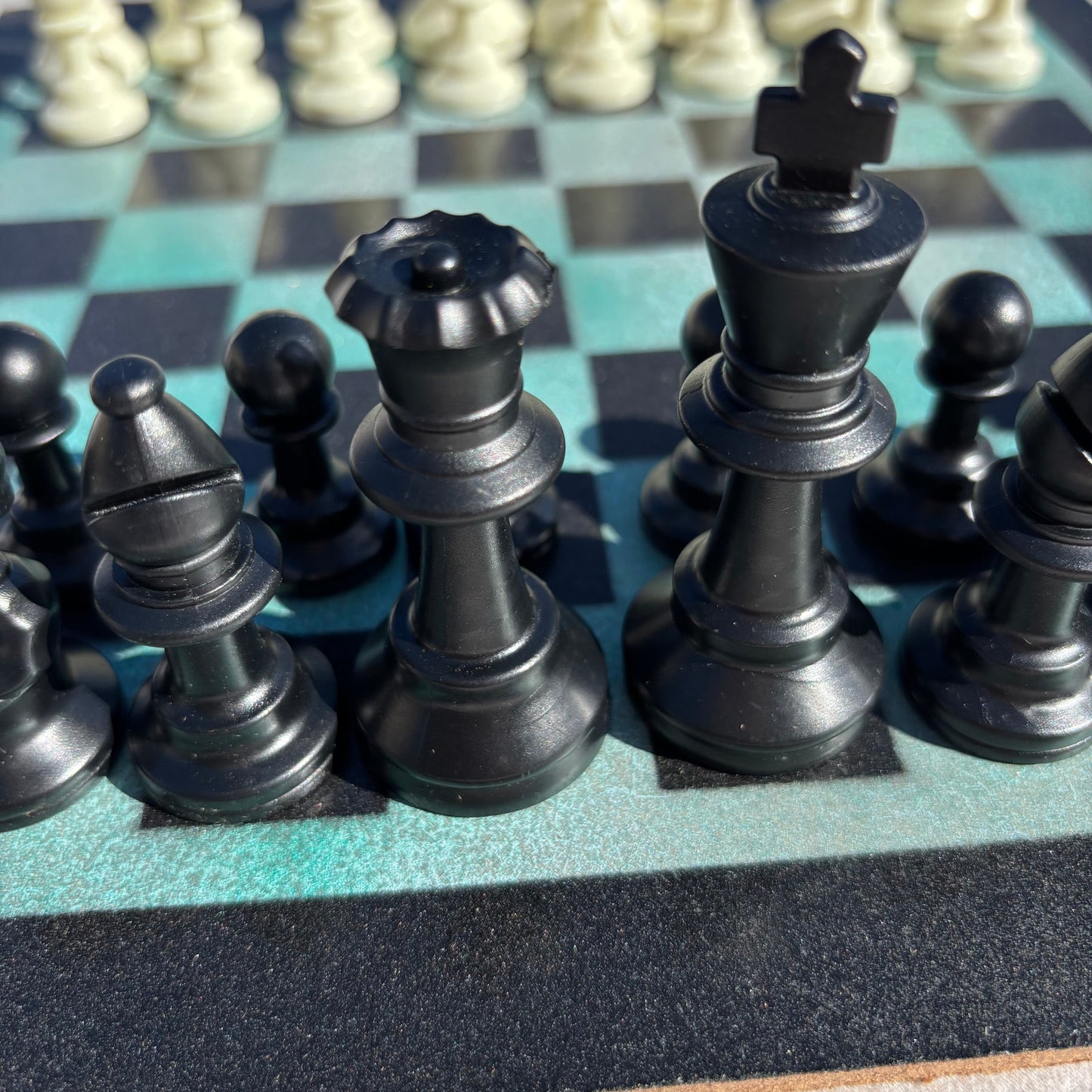 Minty Green - Painted Chess Set