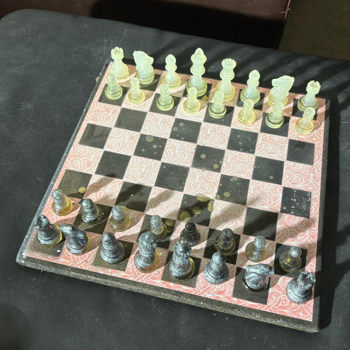 Peach Pink - Scrapbook Chess Set