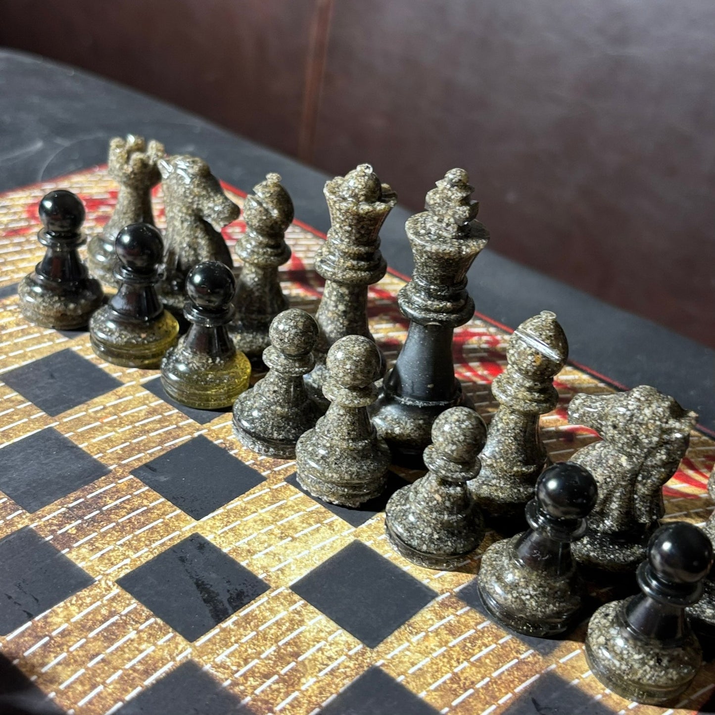 Opal Vintage Pattern - Scrapbook Chess Set