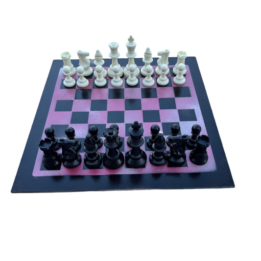 Purple Pink - Painted Chess Set