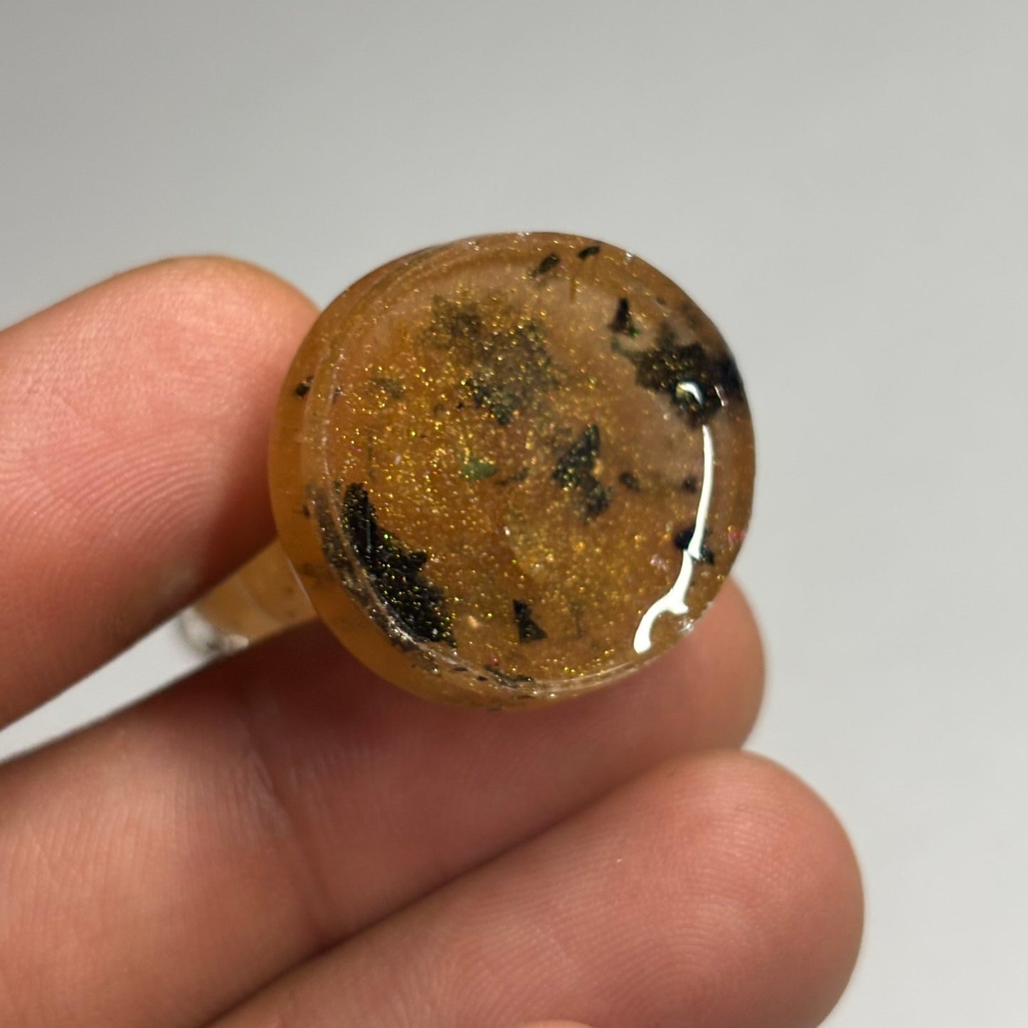 Sotted Yellow Bishop - Handmade Resin Keychain