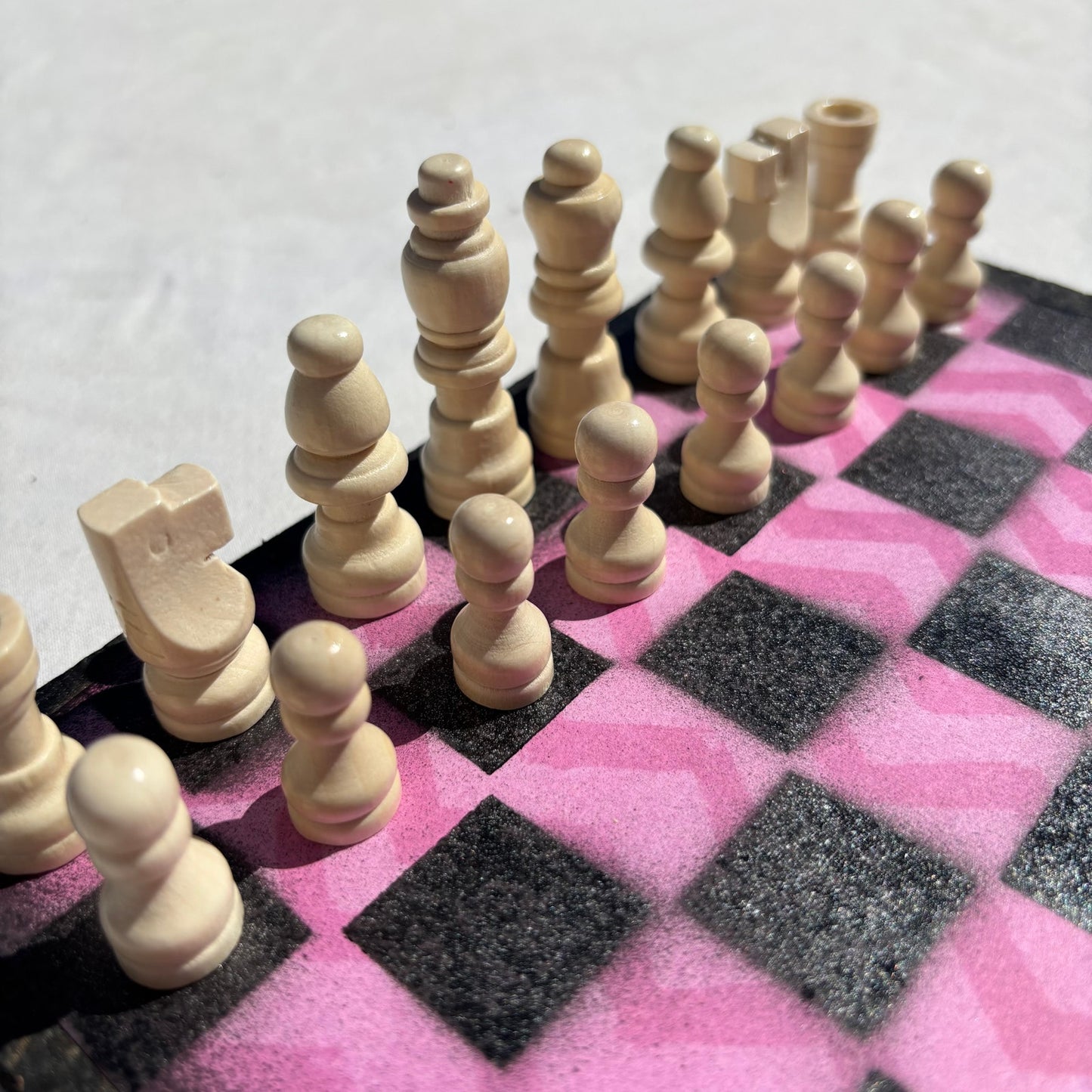 Pink Design - Scrapbook Chess Set