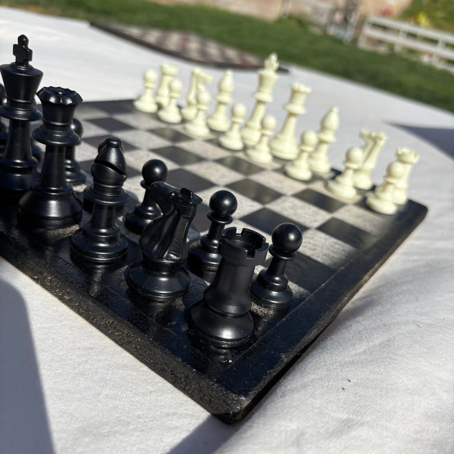 Cursive Writing - Scrapbook Chess Set