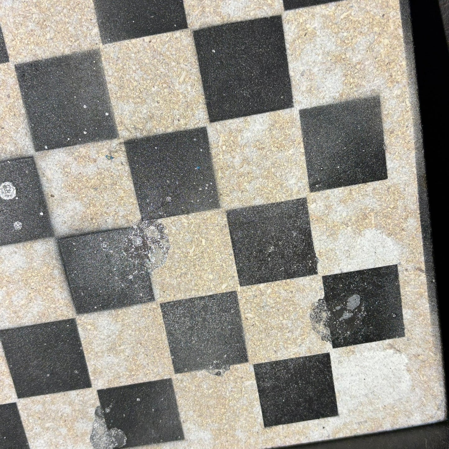 Fading White - Painted Chess Board