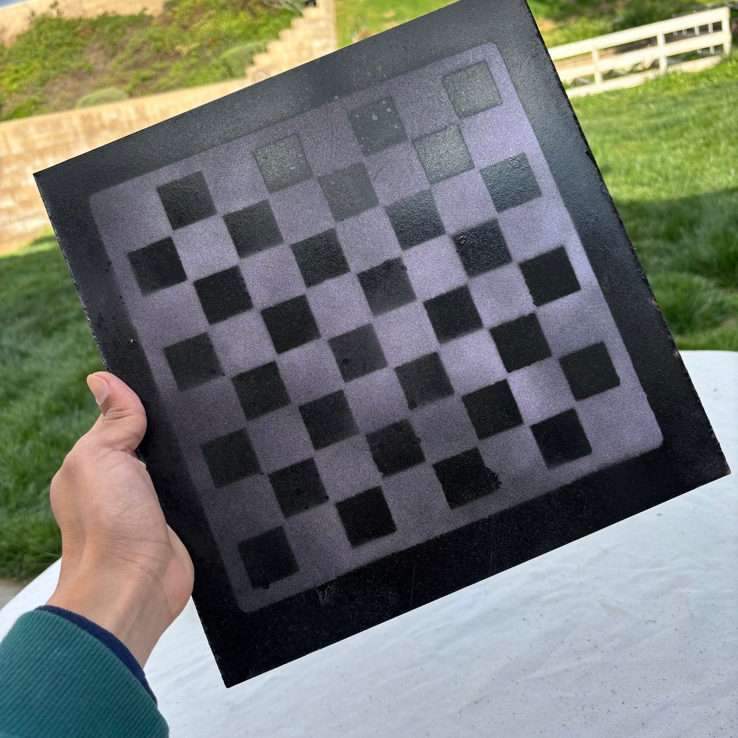 Dark Purple - Painted Chess Set