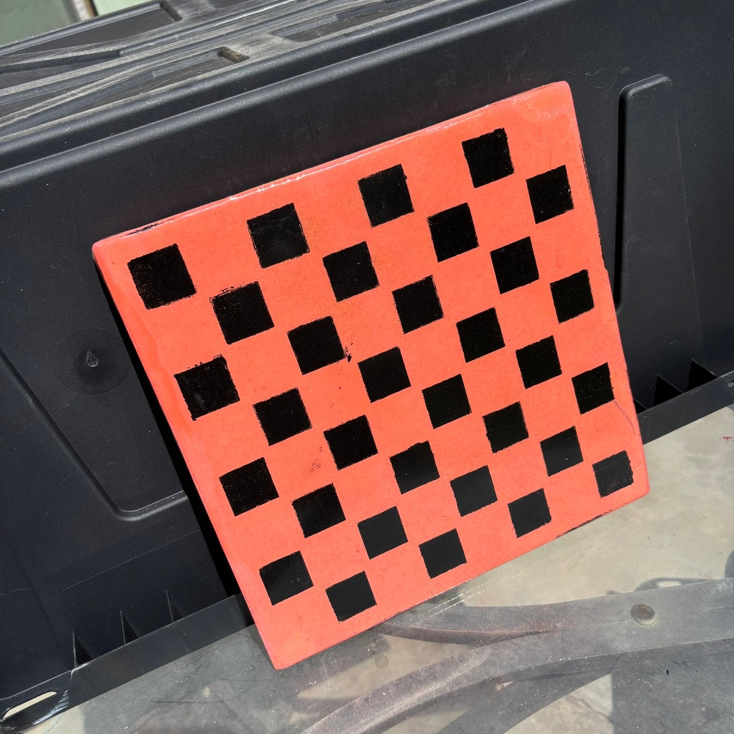 Peach Pink - Resin Coated Chess Board