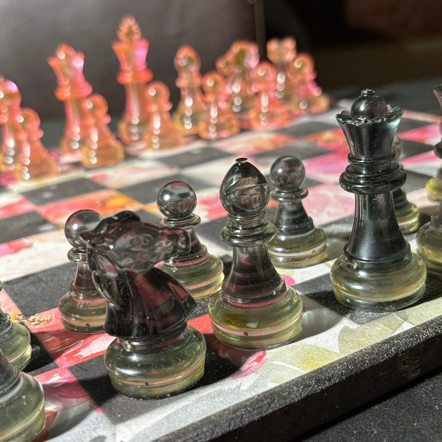 Lush Flower - Scrapbook Chess Set