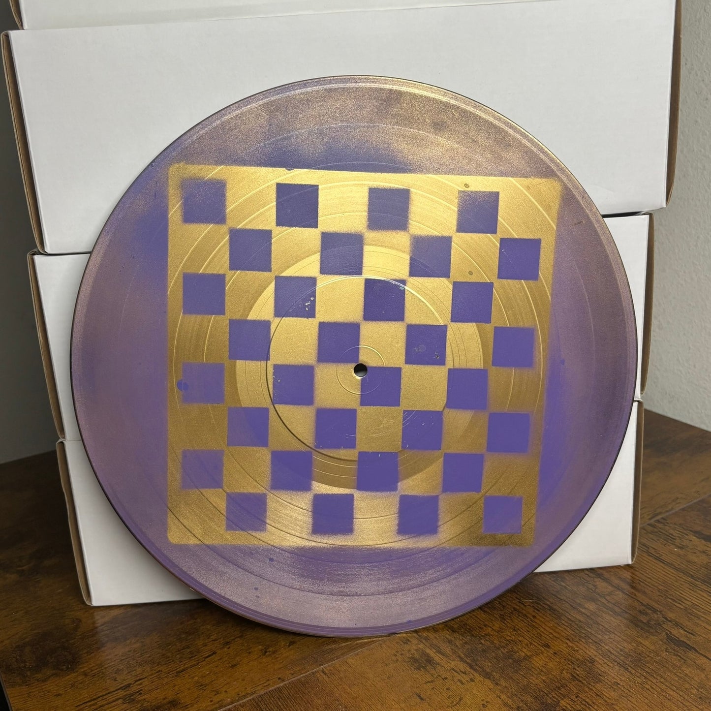 Golden Purple - Vinyl Chess Board