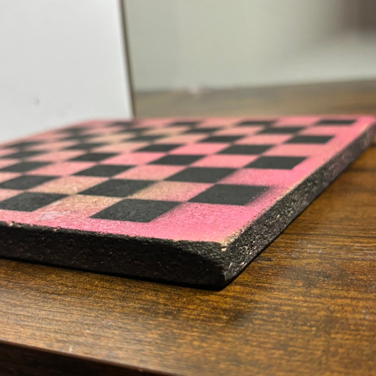 Peach Sunshine - Painted Double Sided Chess Board