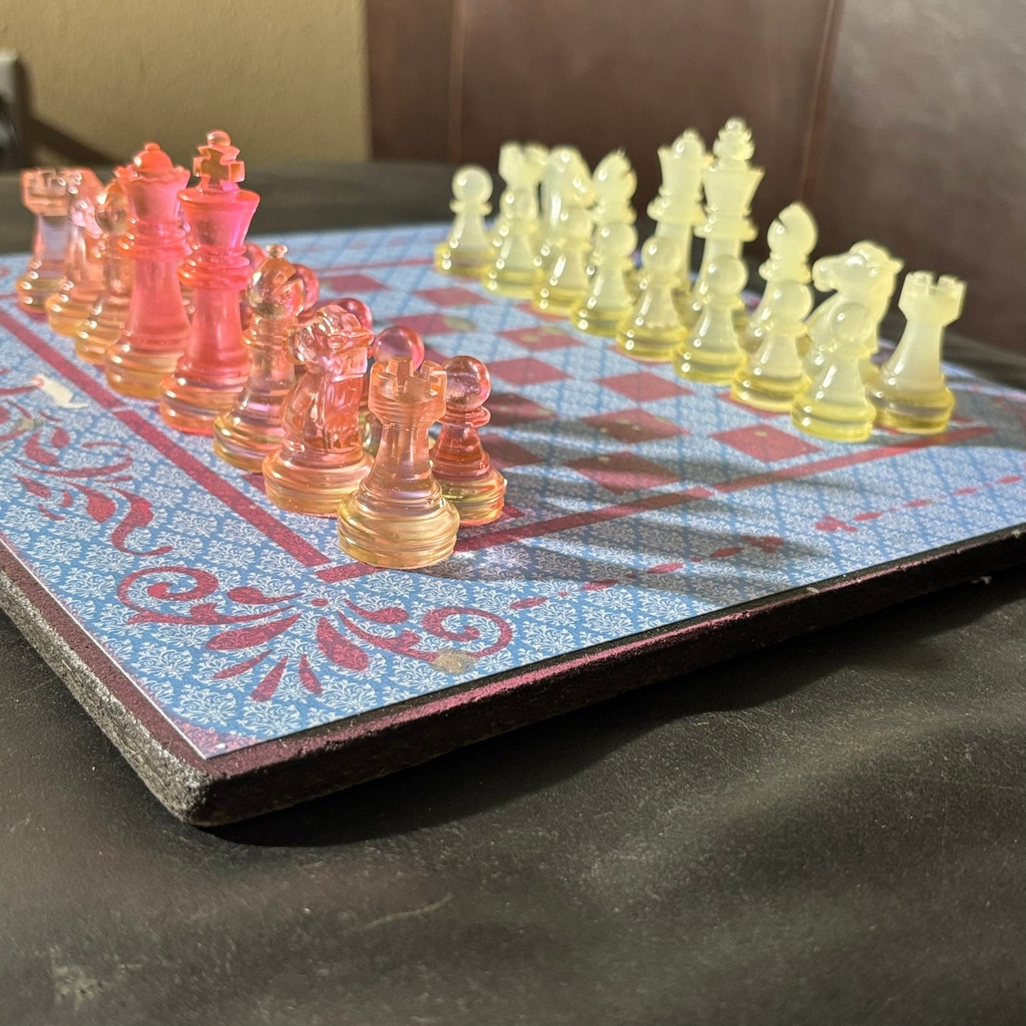 Velvet Supreme Blue - Scrapbook Chess Set