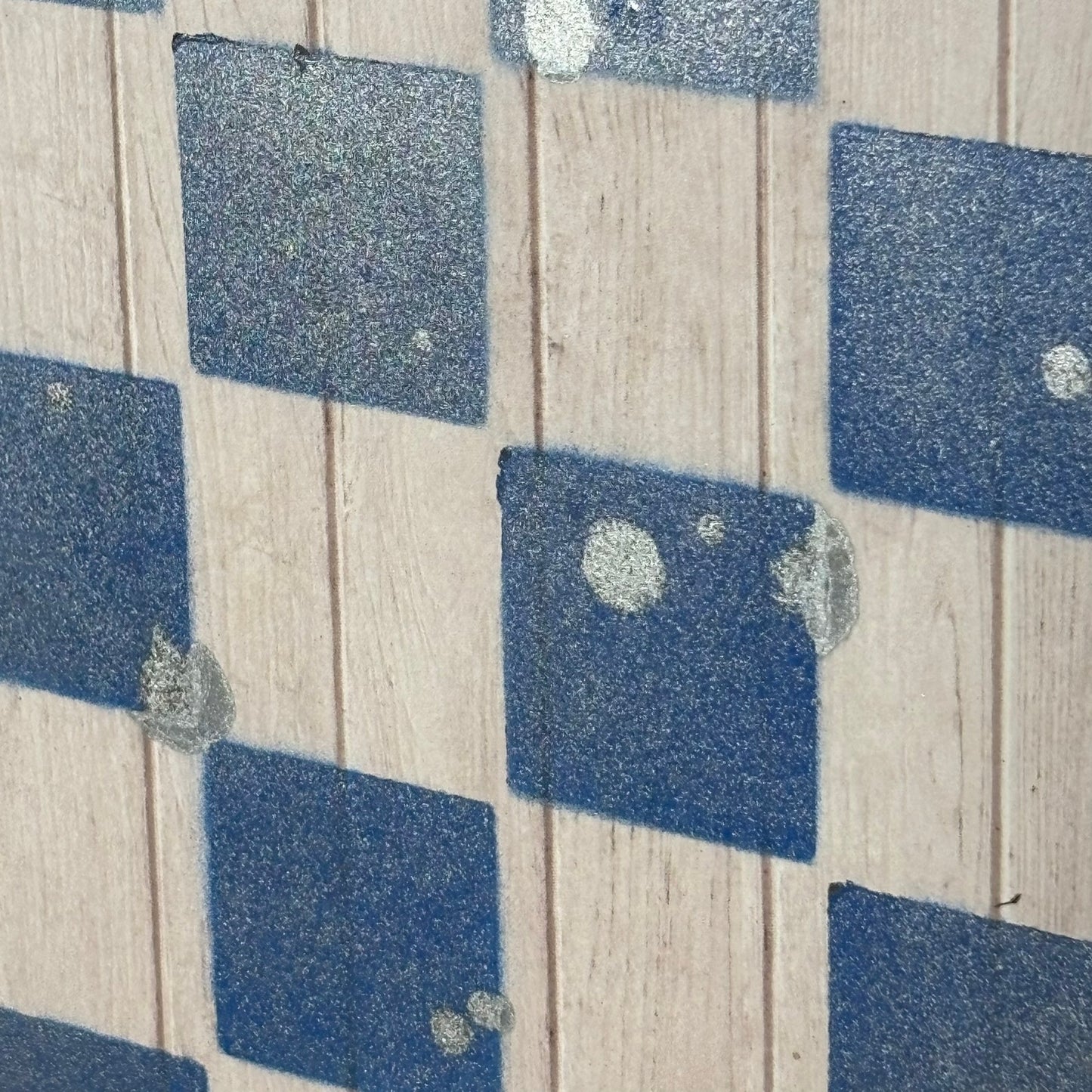 Simple Blue & White - Scrapbook Chess Board