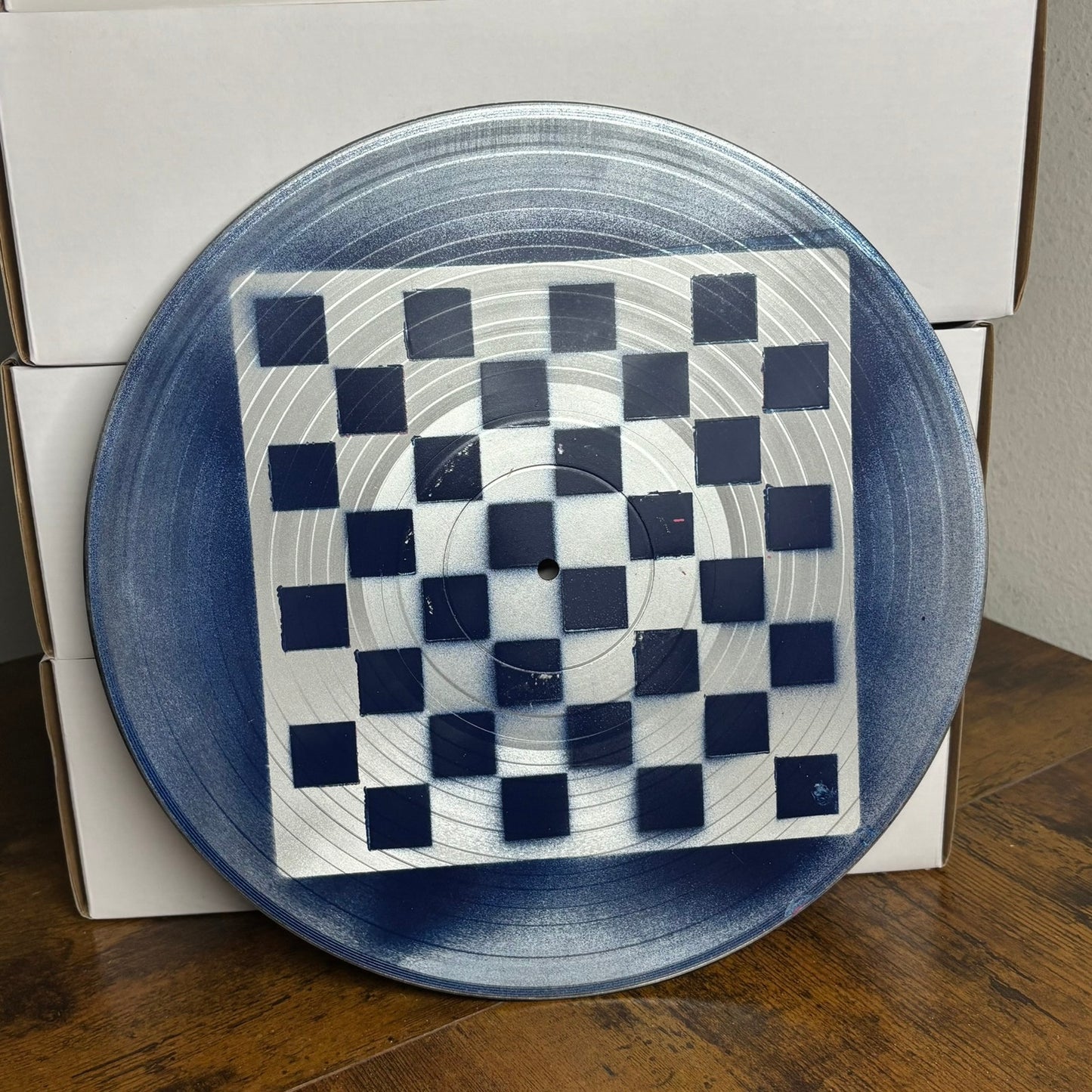 Silver Ocean Blue - Vinyl Chess Board
