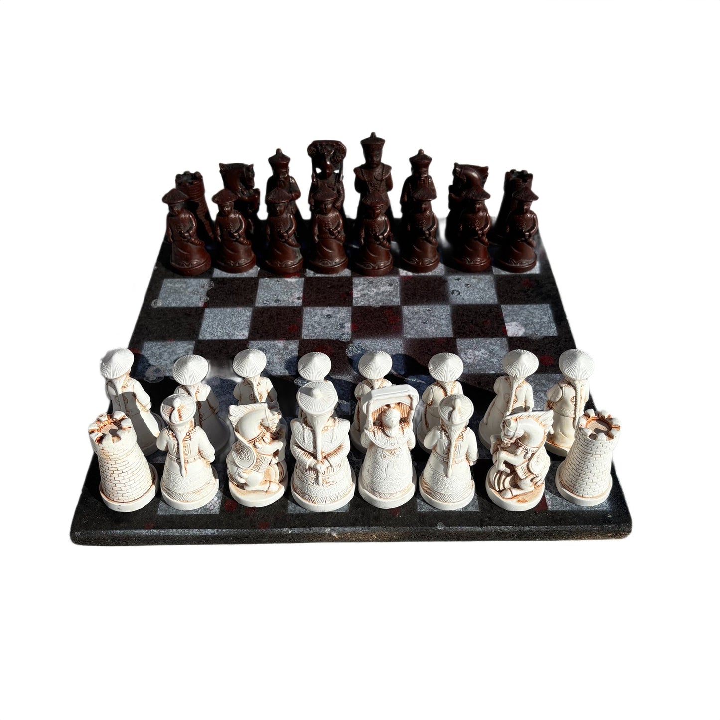 Chrome Black Space - Chinese Edition Chess Set