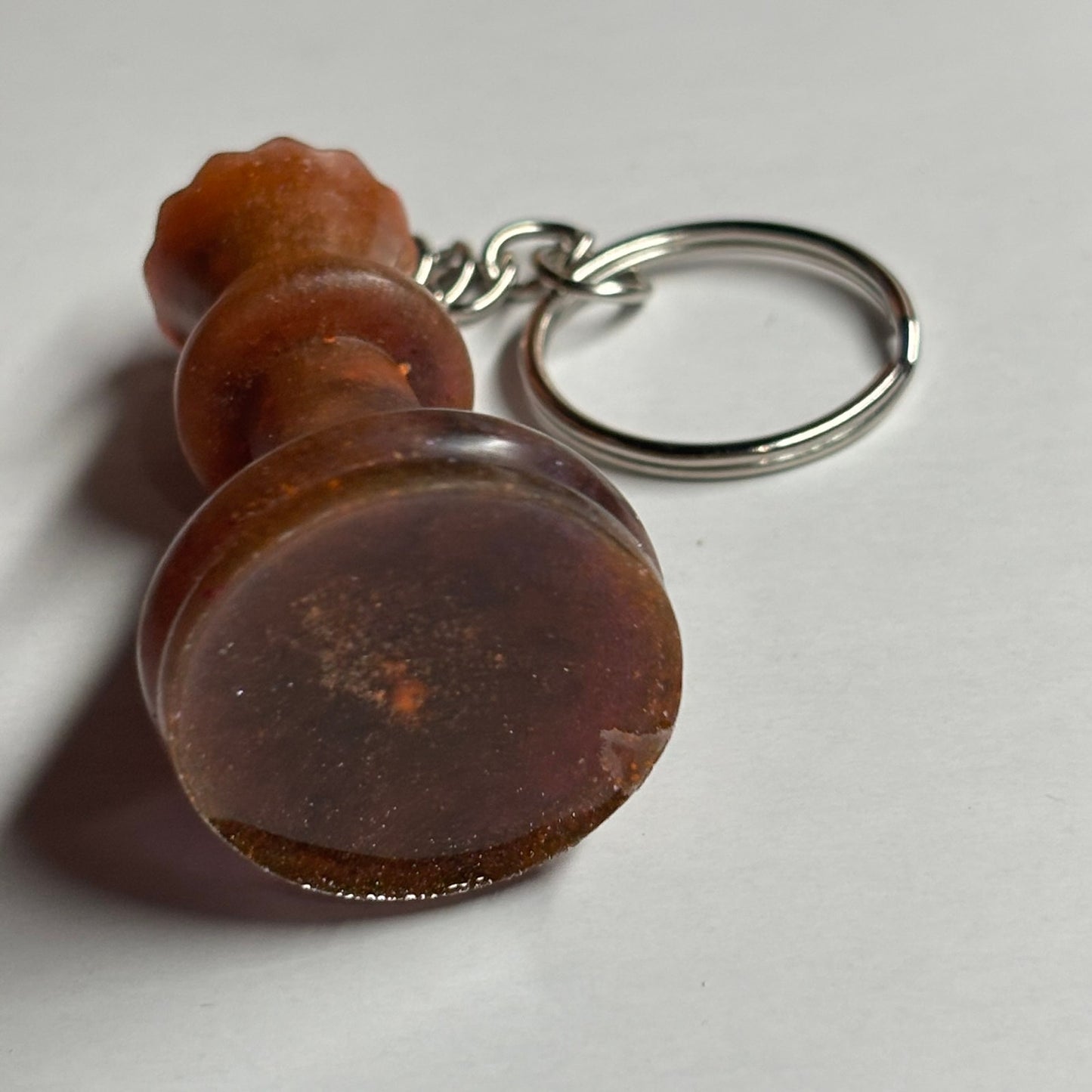 Solid Brown Queen - Handmade Resin Keychain