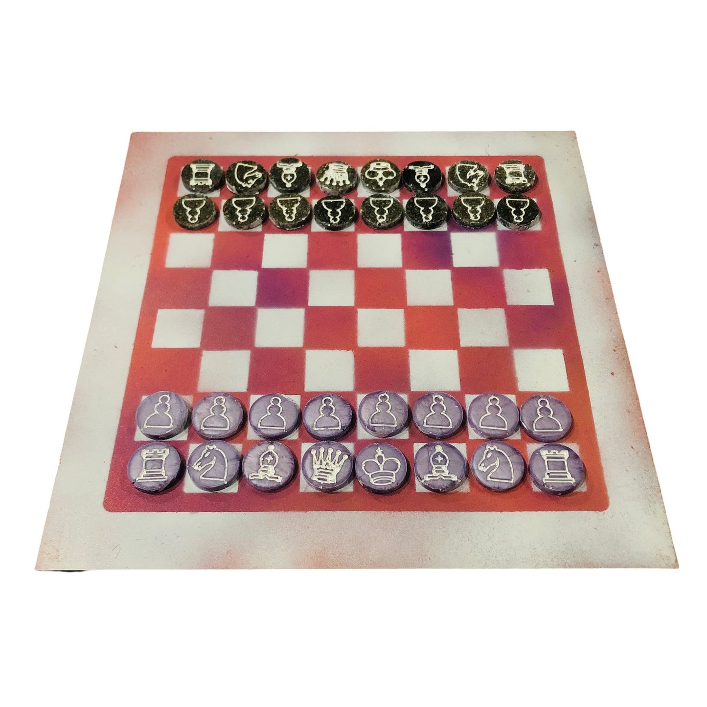 Sploosh Pink - Painted Chess Set