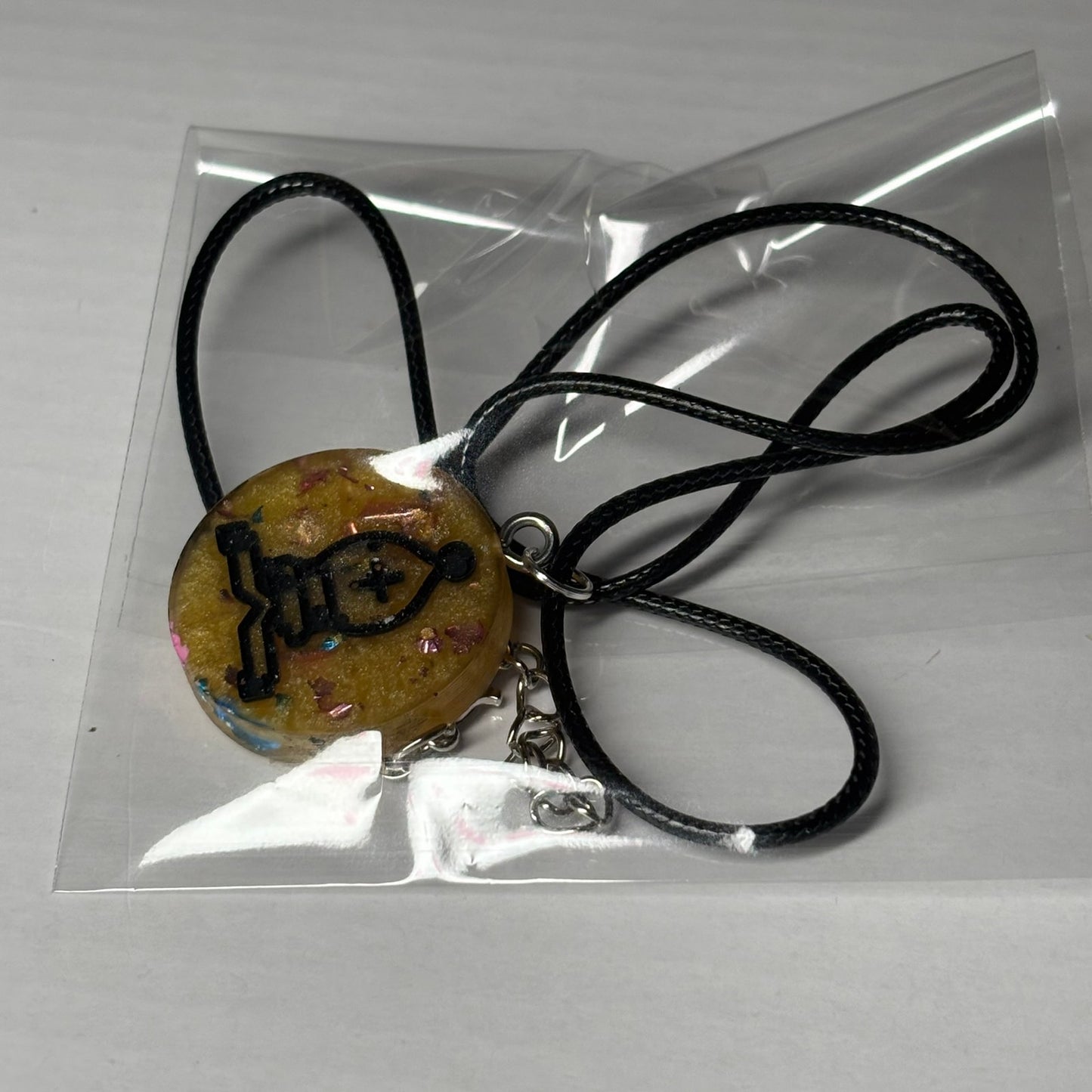 Banana Yellow Bishop - Handmade Resin Chess Necklace