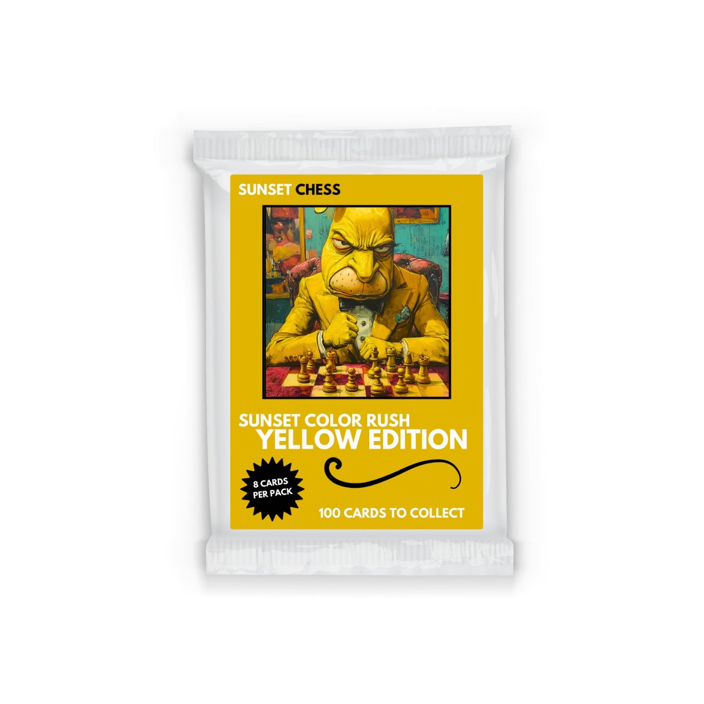 Yellow Color Rush - Sunset Chess Scrapbook Card Pack