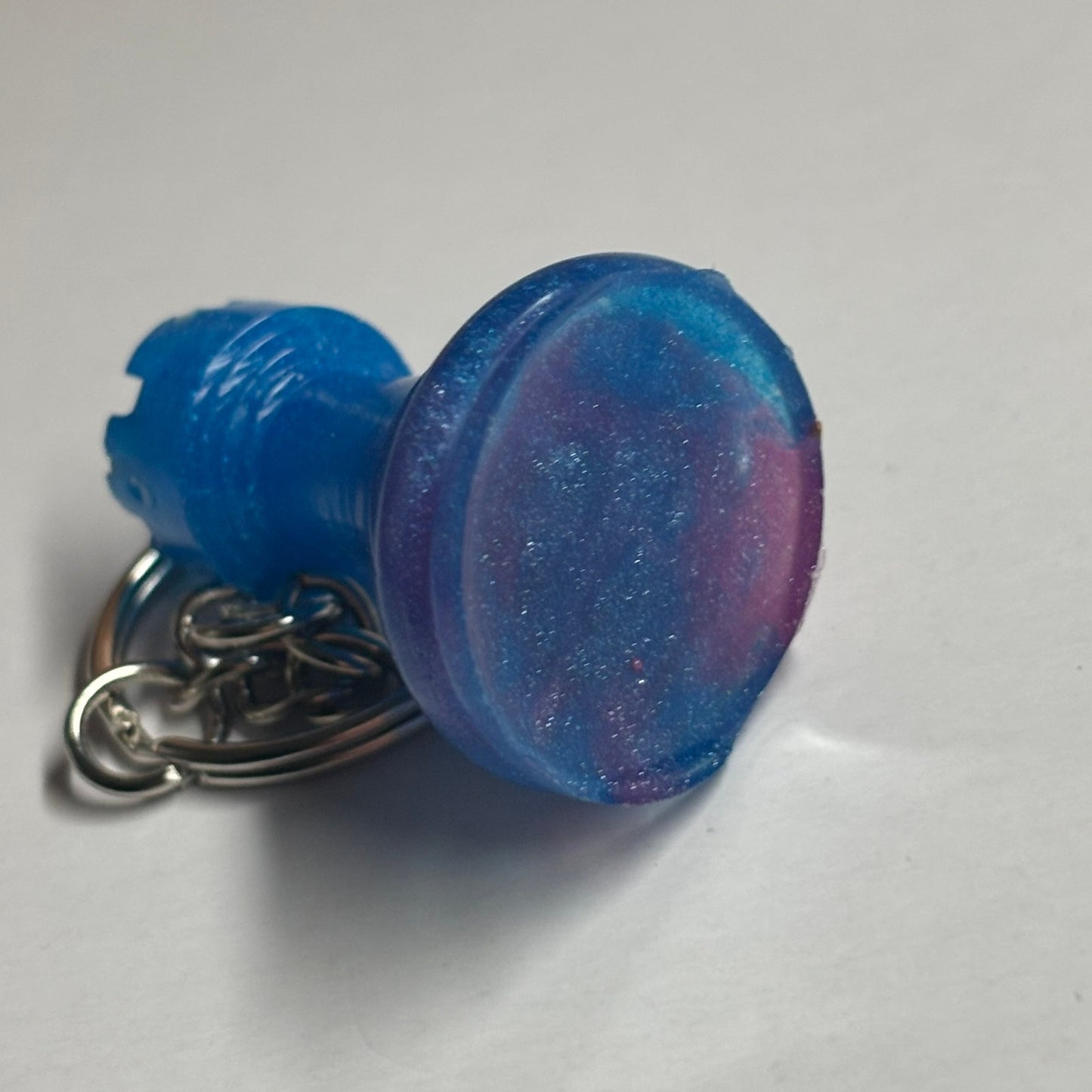 Blue Rook - Handmade Resin Keychain