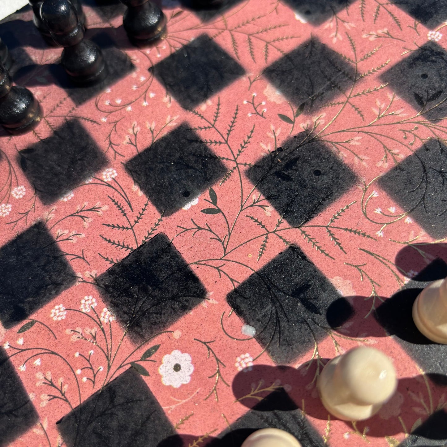 Golden Peach - Scrapbook Chess Set