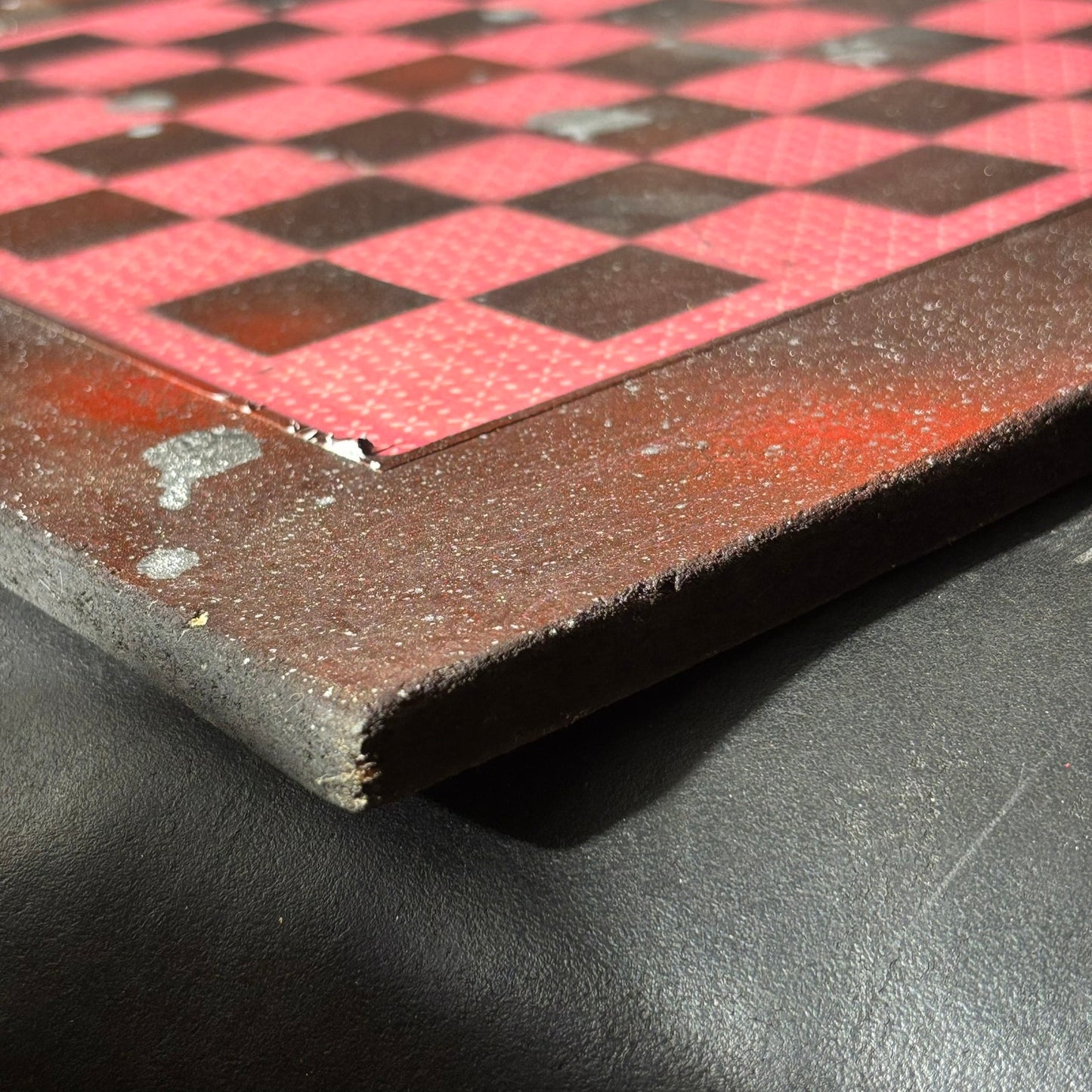Red Splash Hue - Large Scrapbook Chess Board