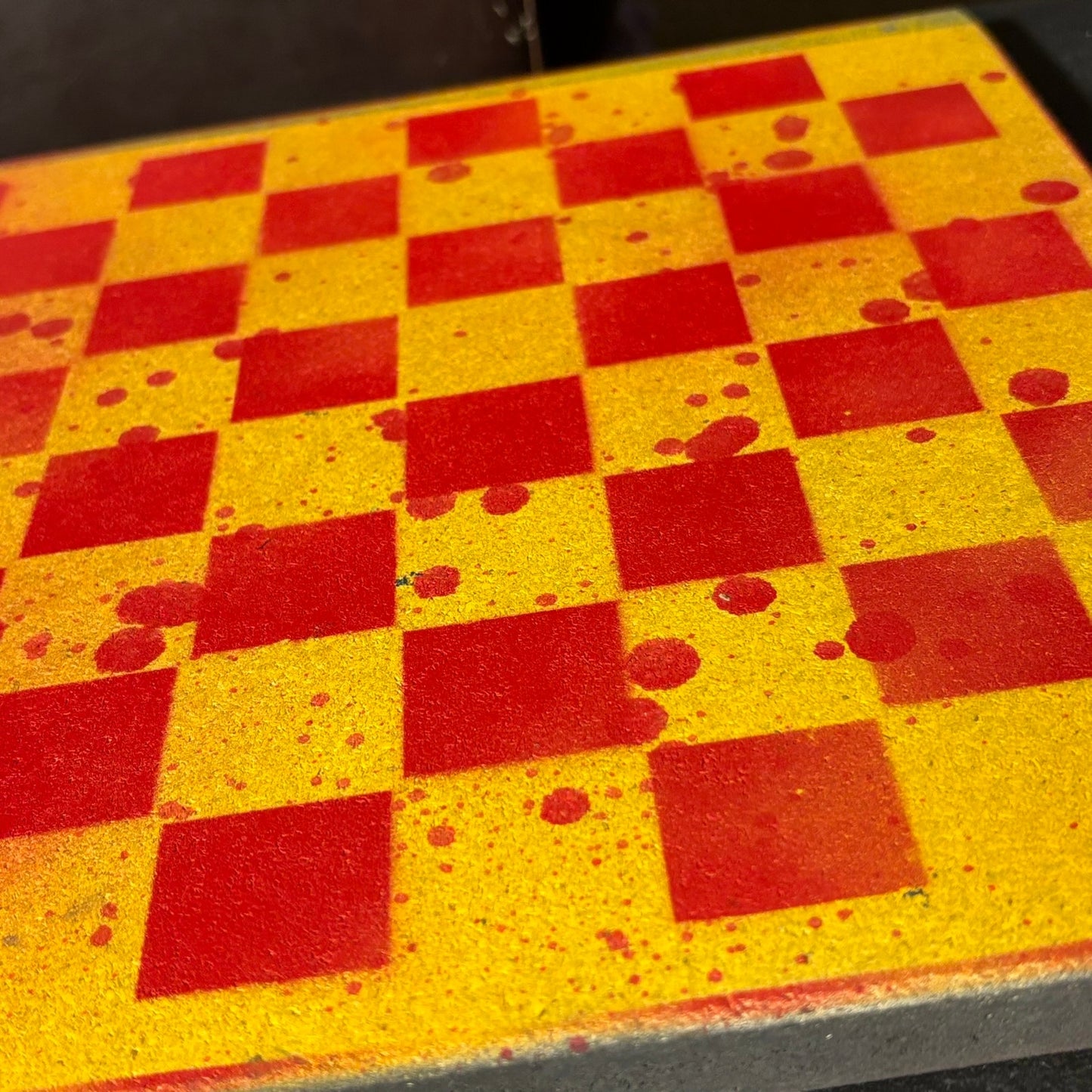 Spartan Golden Red - Painted Chess Set