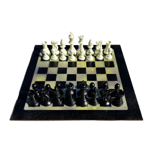 Toxic Green - Painted Chess Set