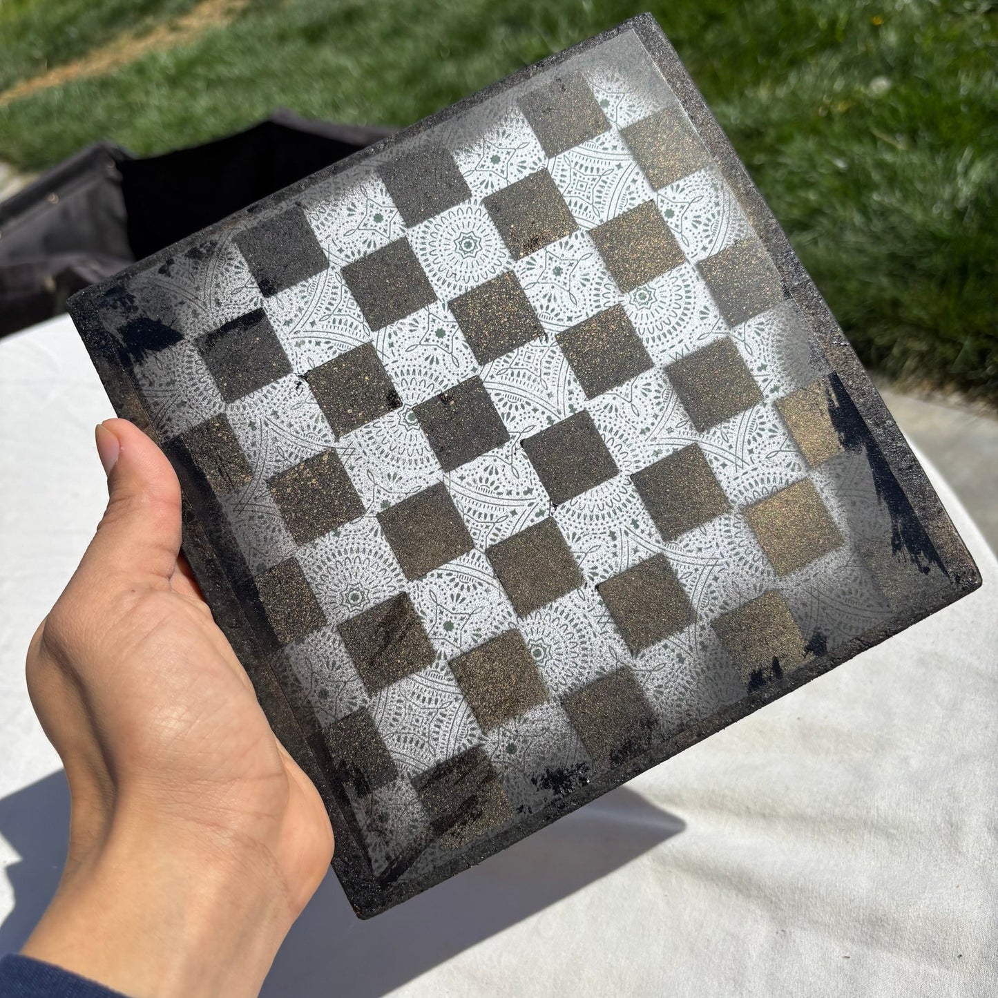 Simple Pattern - Scrapbook Chess Set