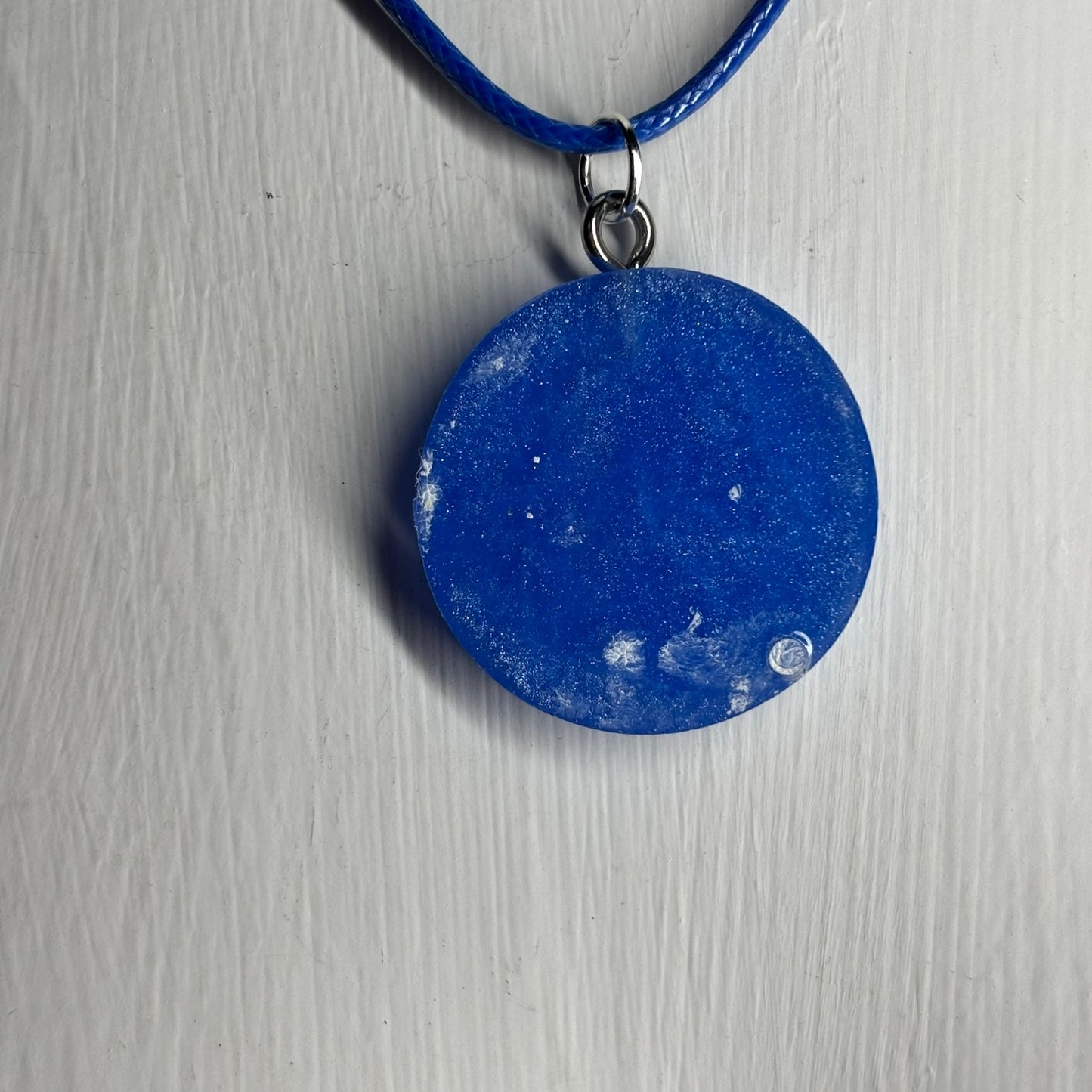 Blue Knight - Handmade Resin Chess Necklace