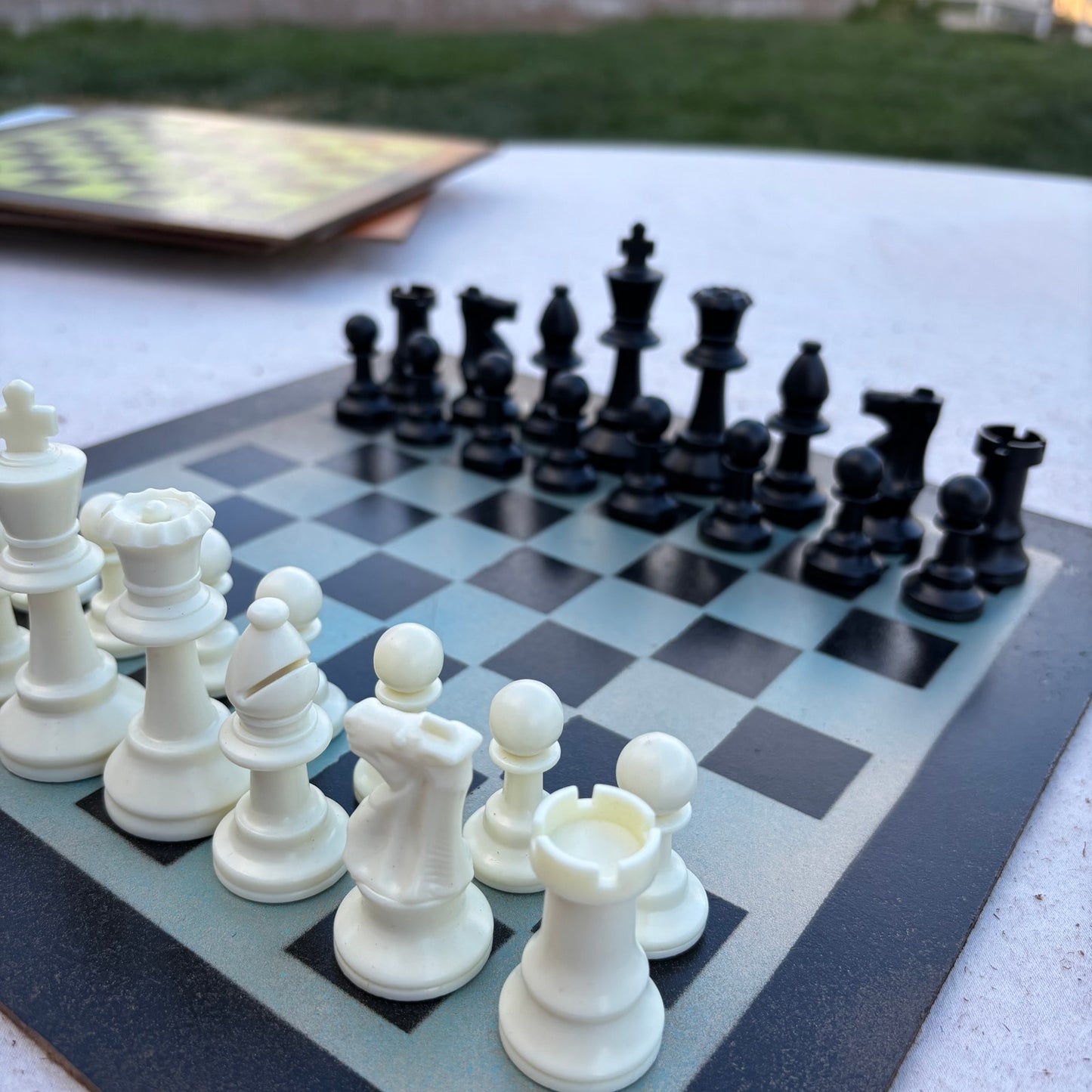 Metallic Green - Painted Chess Set