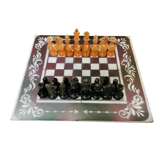 Cosmic Space - Painted Chess Set