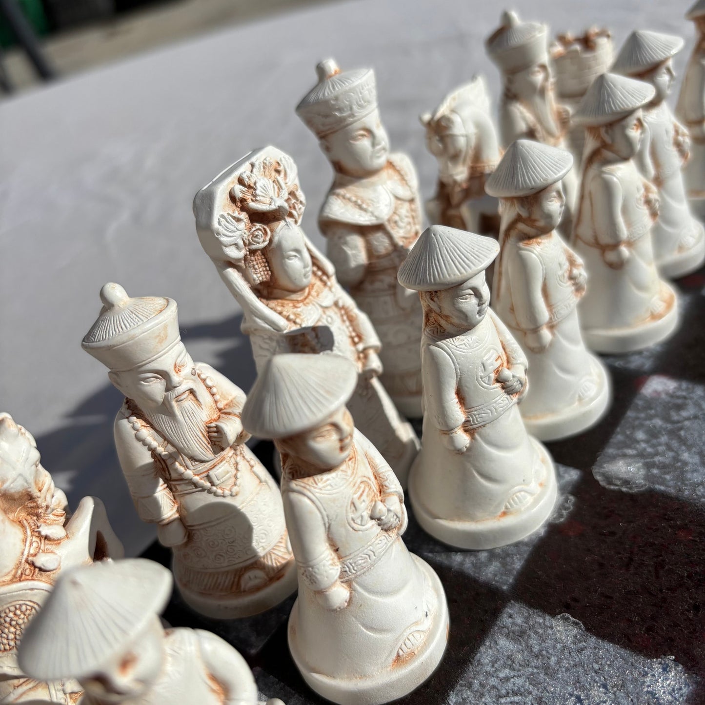 Chrome Black Space - Chinese Edition Chess Set