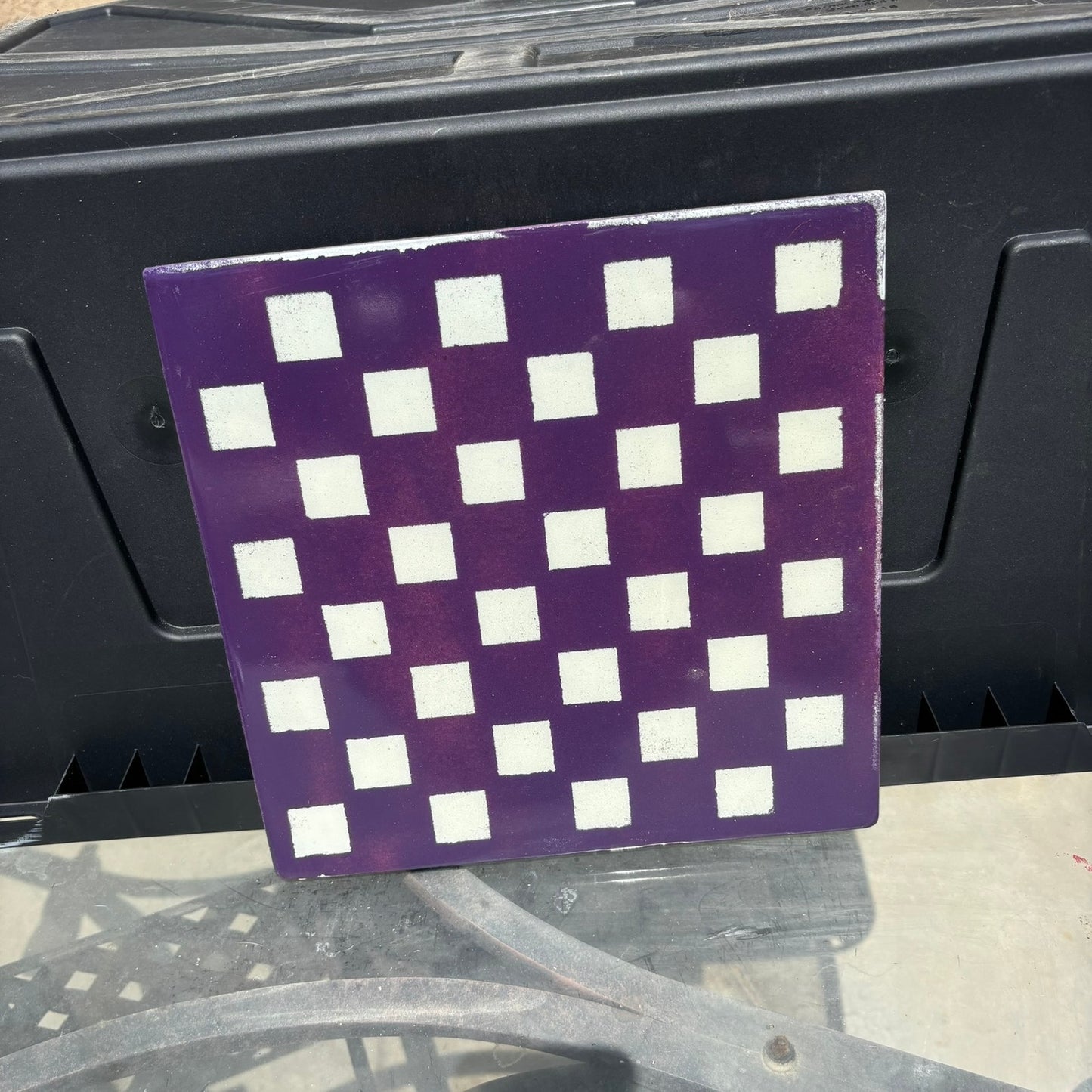 Rich Purple - Resin Coated Chess Board