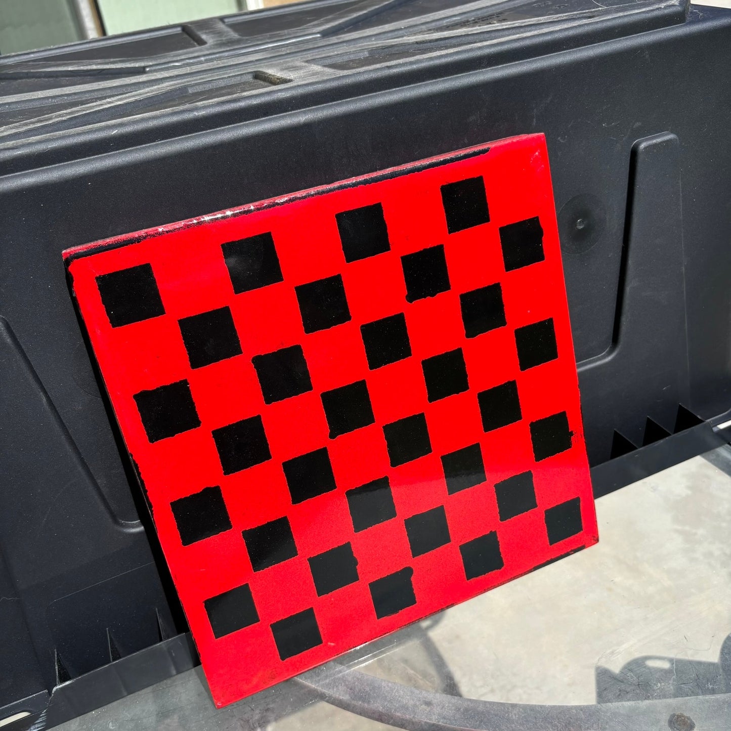Stealth Red - Resin Coated Chess Board