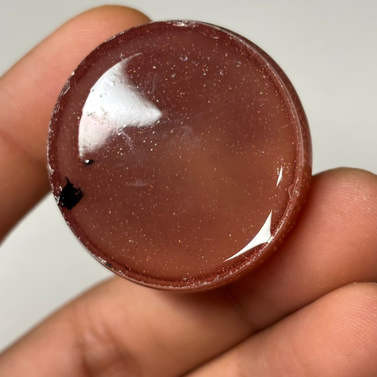 Burnt Orange Knight - Handmade Resin Keychain - Large Edition