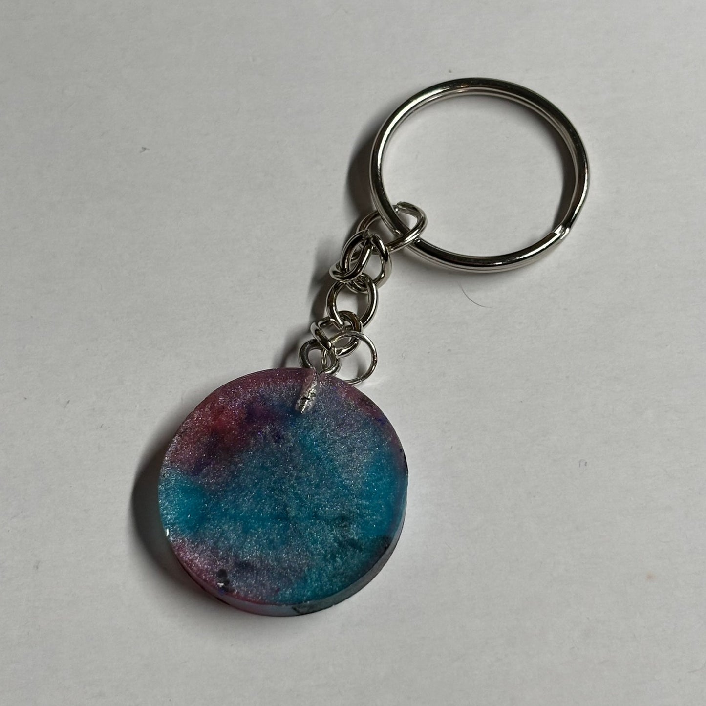 Galaxy Purple Knight - Handmade Resin Keychain