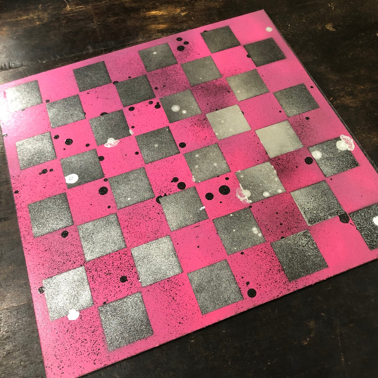 Chrome Pink - Painted Chess Set