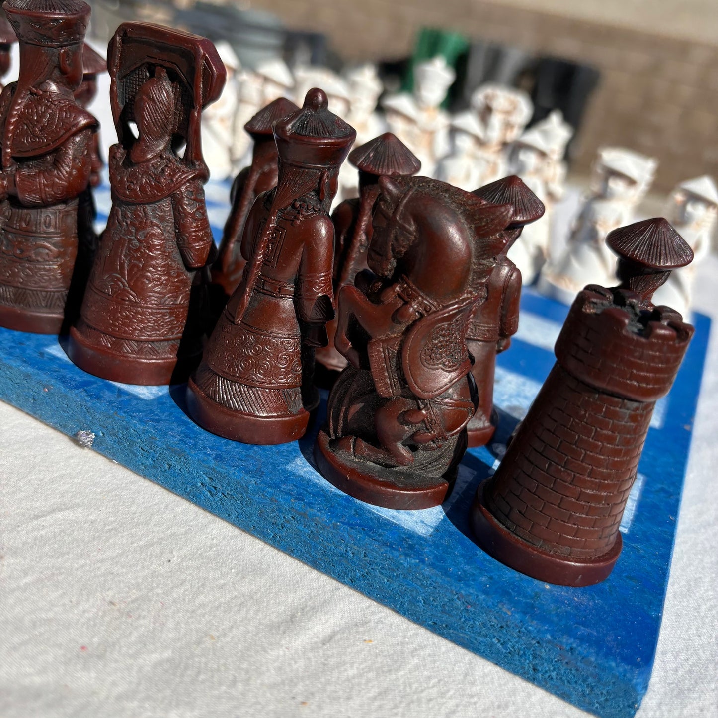 Candy Blue - Chinese Edition Chess Set