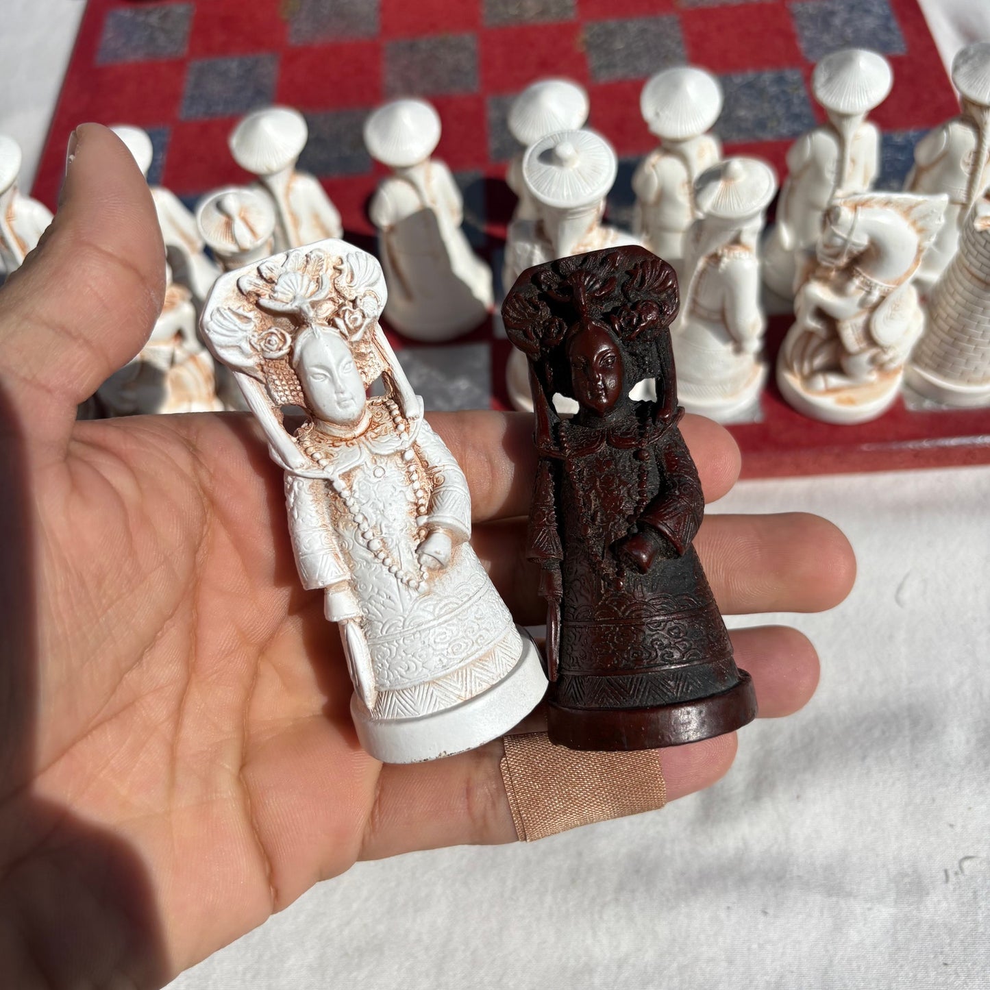 Red & Gold - Chinese Edition Chess Set