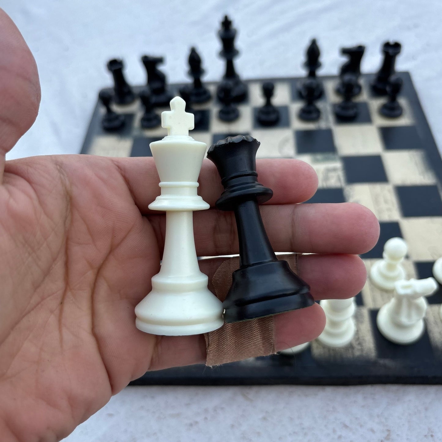 Old School Vintage - Scrapbook Chess Set
