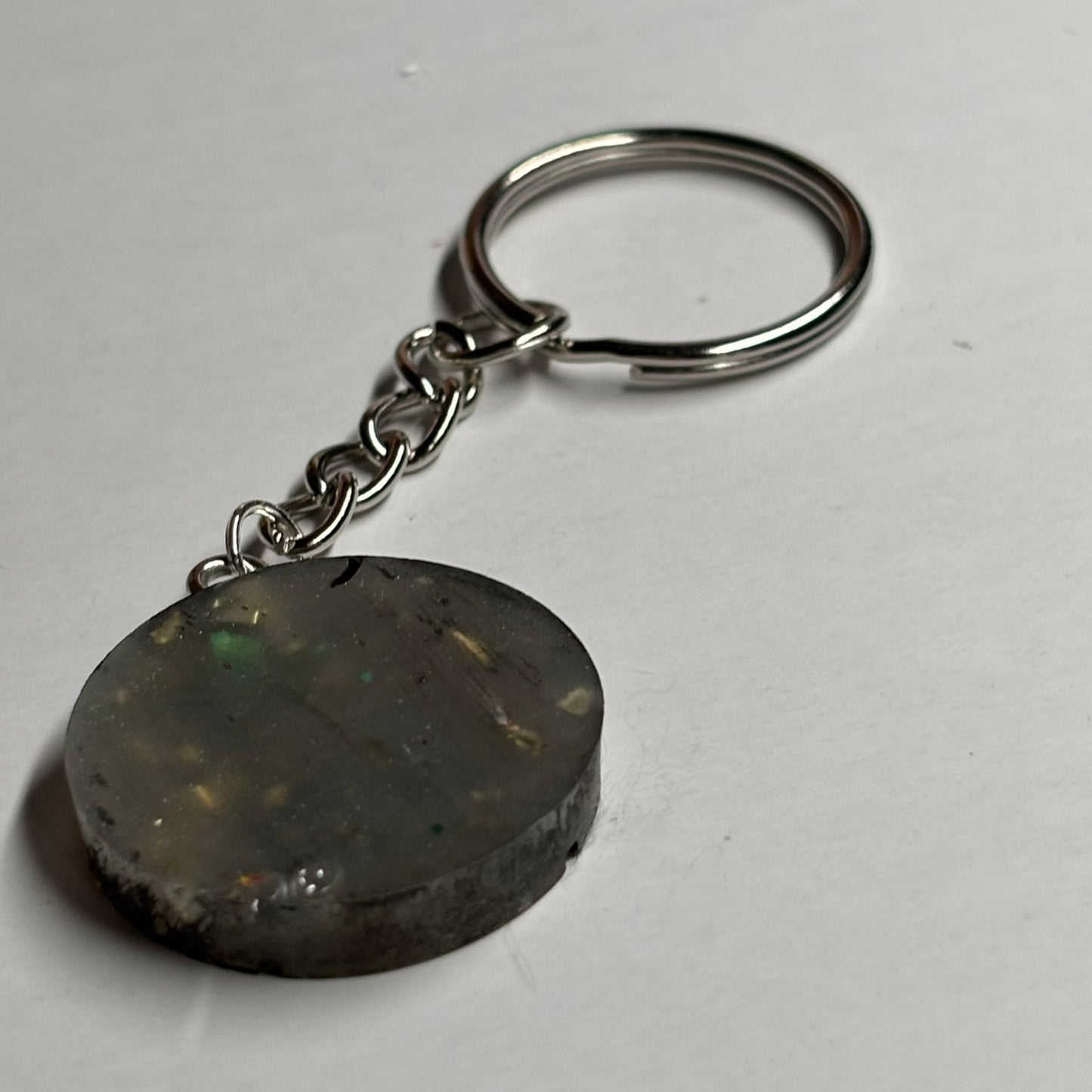 Gray Royal Rook - Handmade Resin Keychain