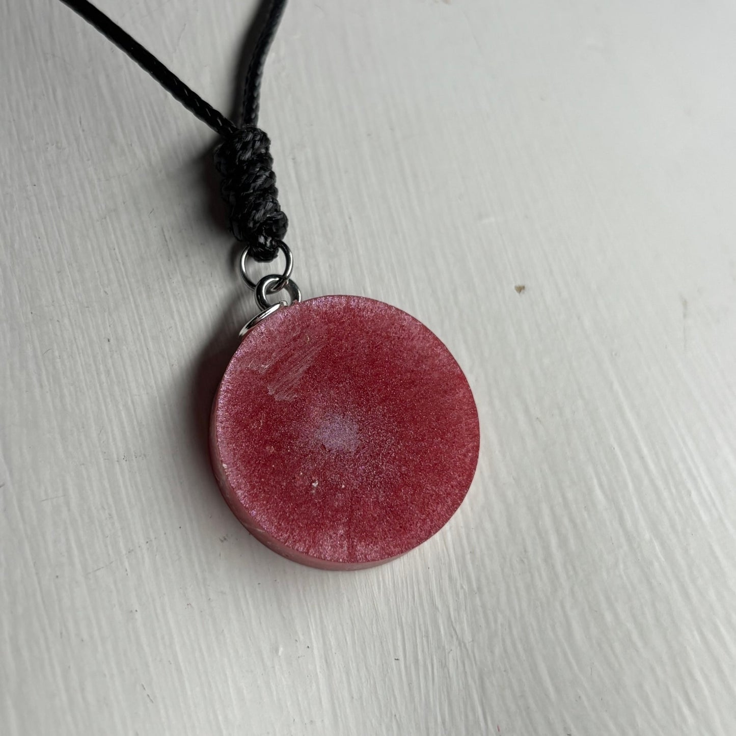 Brush Pink King - Handmade Resin Chess Necklace