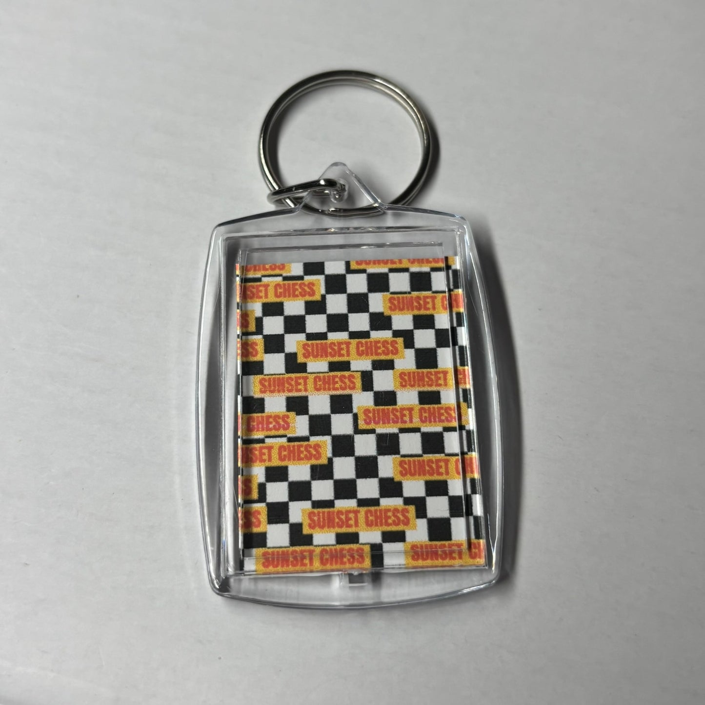 Men & Chess - Chess Photo Keychain