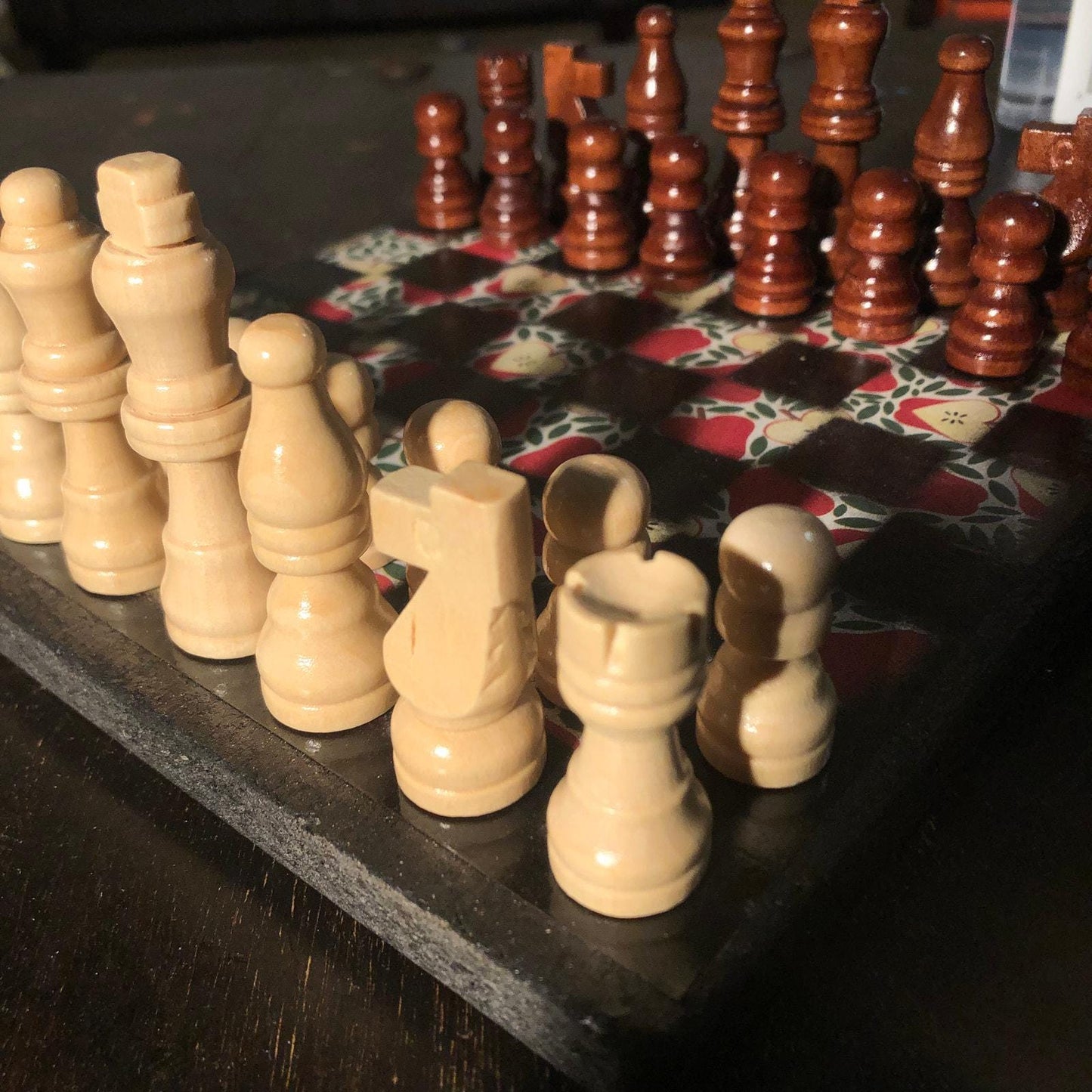 Scrapbook Chess Set - Apple Slices