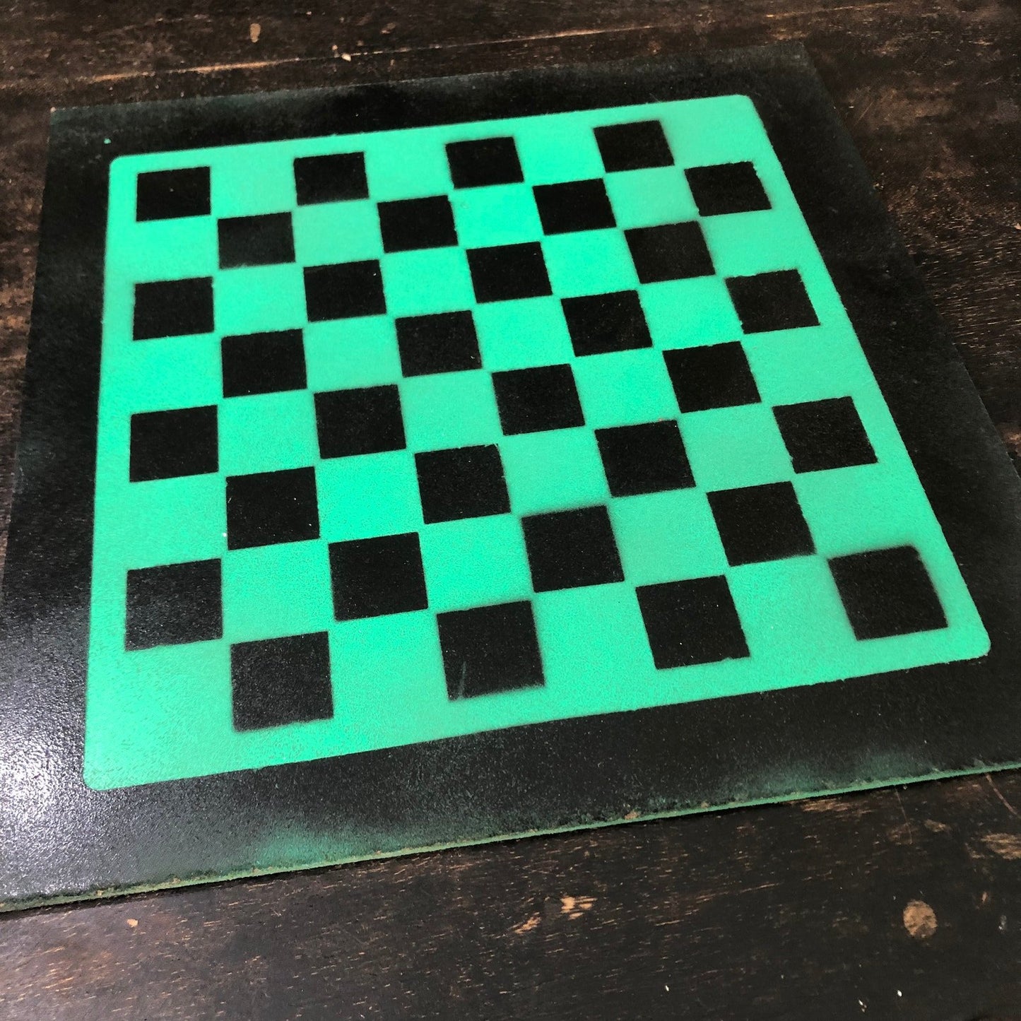 Painted Chess Set - Speed Green (Resin Pieces)