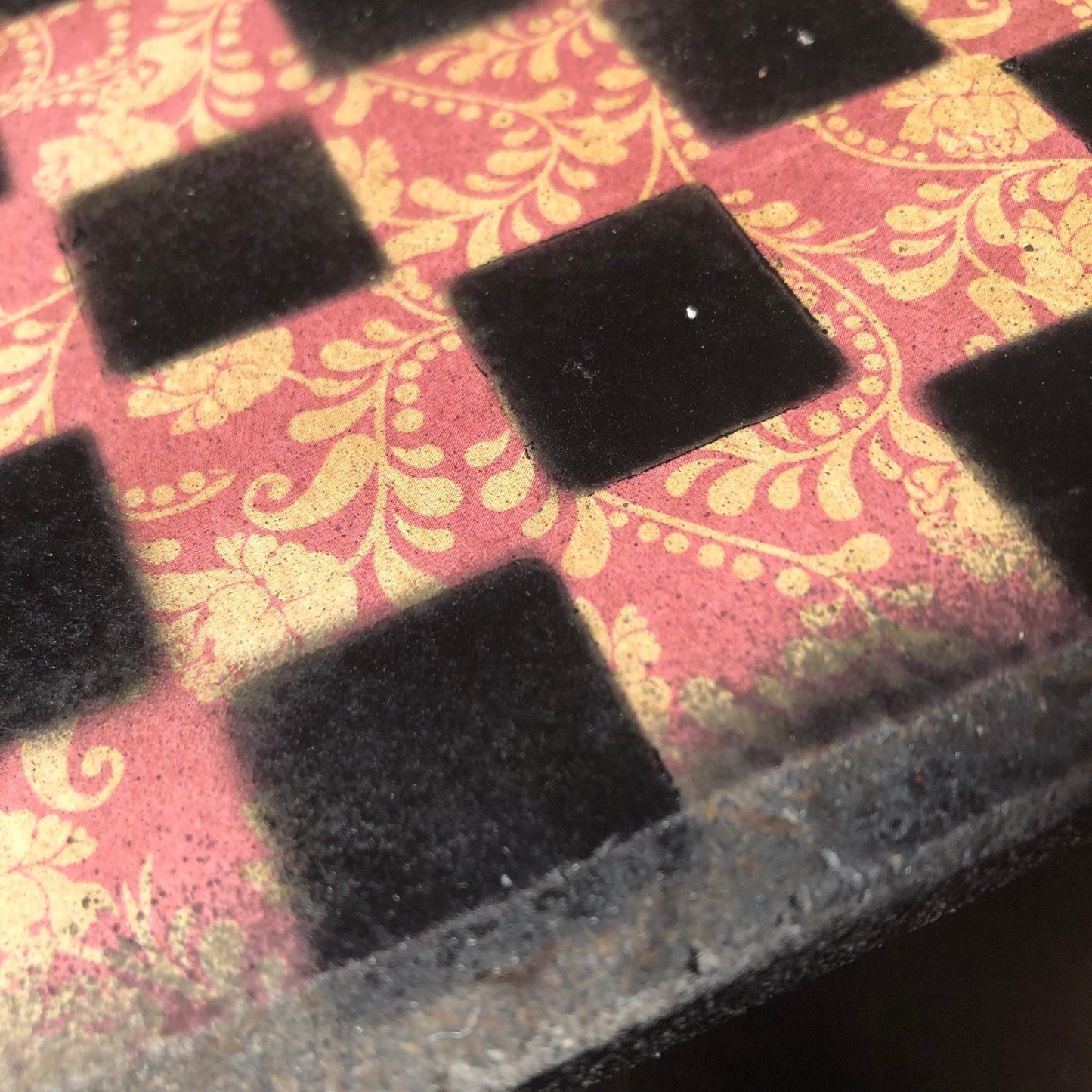 Scrapbook Chess Set - Red Vintage