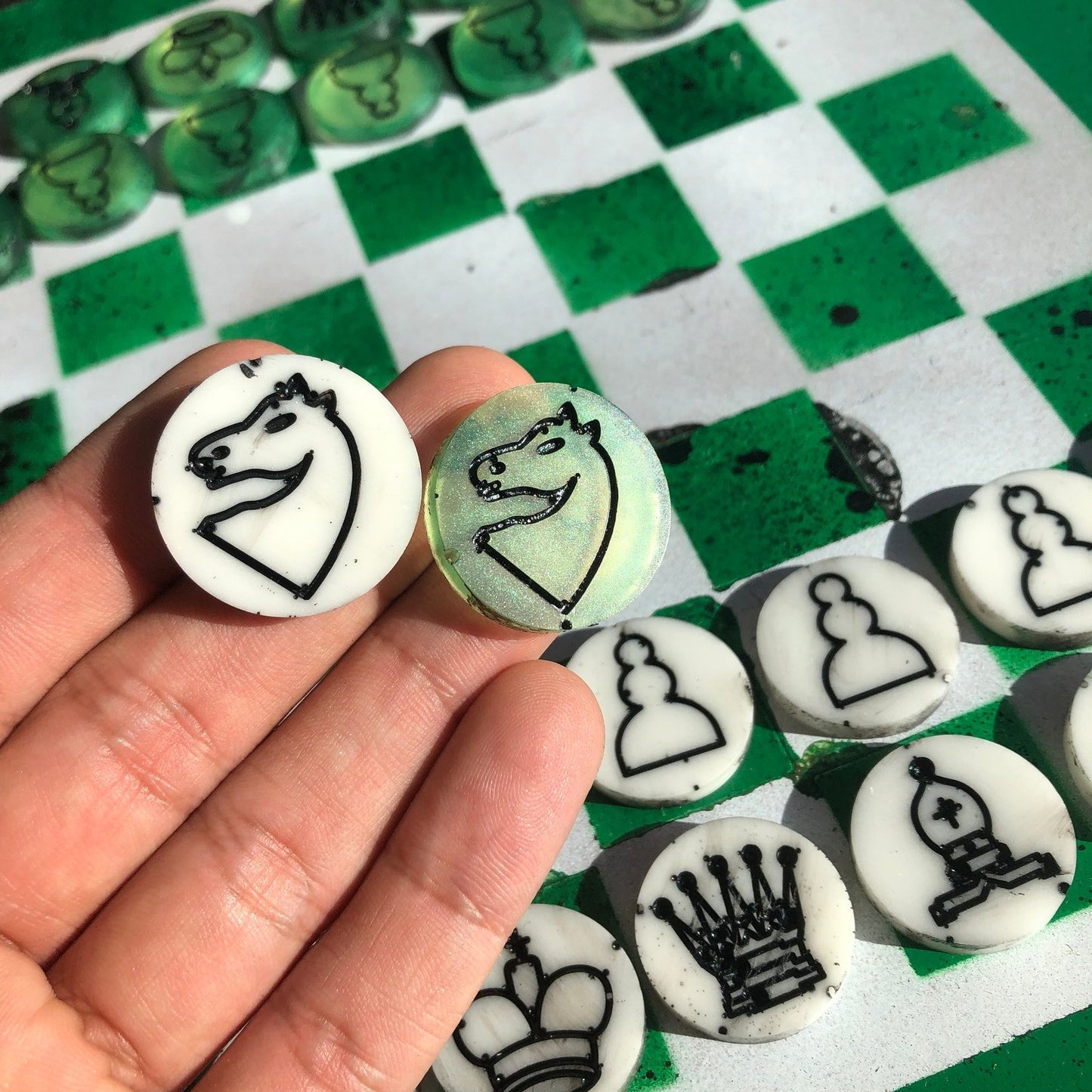 Chess Set - Speedy Green
