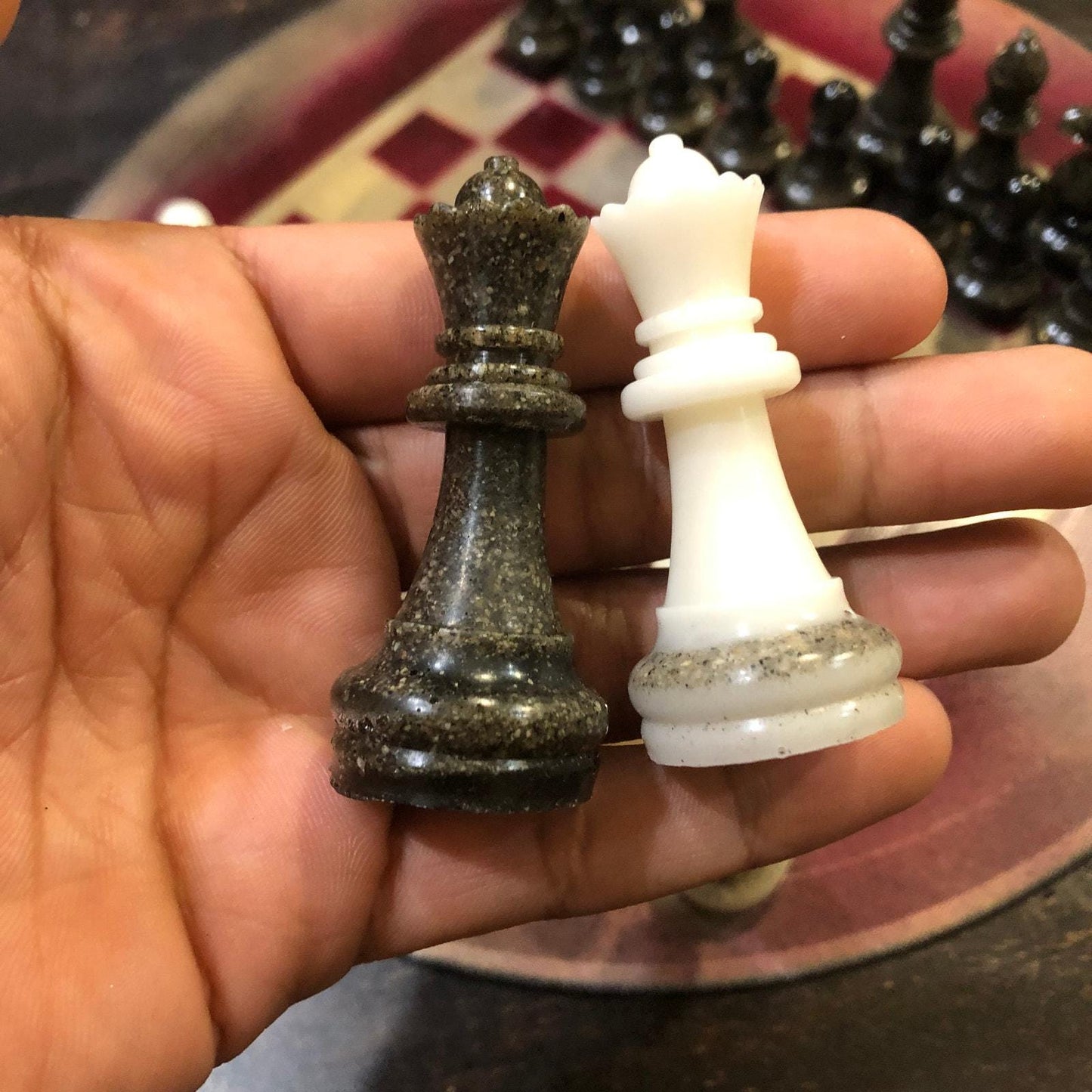 Vinyl Chess Set - Roman Gold (Resin Pieces)