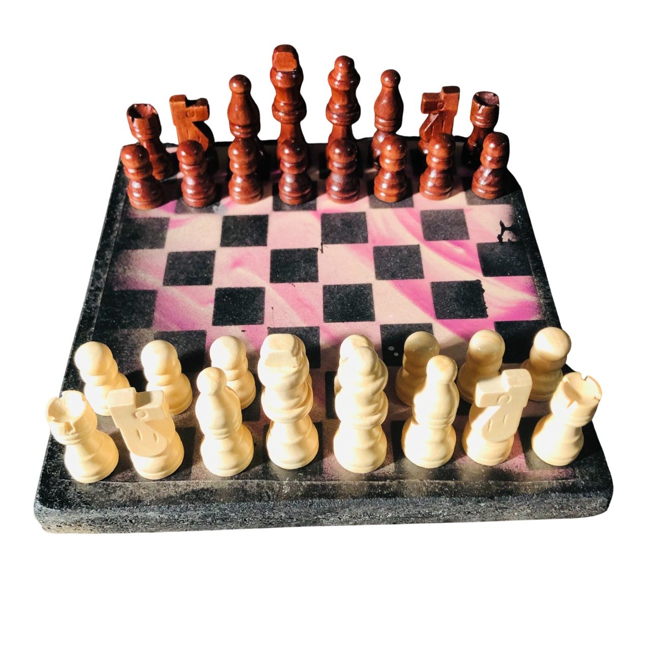 Scrapbook Chess Set - Purple Violet